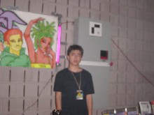 The PartySmart booth at 'Cognitive Bass,' 3/29/2003